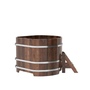 BentWood угловая из лиственницы (1,19 х1,19 м.), h=1 м. Мореная Премиум для контрастных процедур фото - 3 BentWood угловая из лиственницы (1,19 х1,19 м.), h=1 м. Мореная Премиум купель фото фото - 3